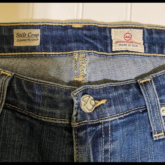 AG Jeans The Stilt Cigarette Crop 12 Year Size 31R - Picture 7 of 9